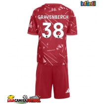 Camisa de Futebol Liverpool Ryan Gravenberch #38 Equipamento Principal Infantil 2026-27 Manga Curta (+ Calças curtas)
